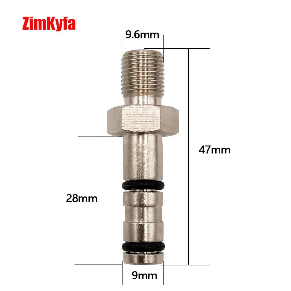 Adaptador de enchimento rápido/ponsa de ar para fx hatsan, evanix, logun, webley raider, rws, klal 9mm od, acessórios de ar de carregamento