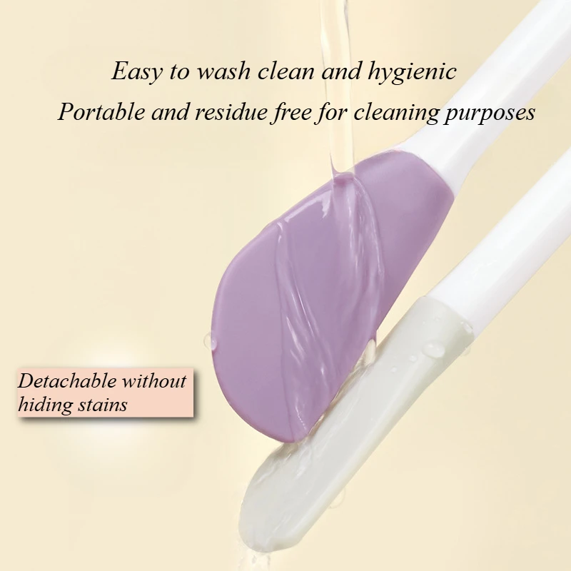 Brosse pour masque Facial à Double tête, applicateur en Silicone, cuillère, spatule, bâton d'agitation, soins de nettoyage de la peau pour femmes, outils de maquillage à domicile