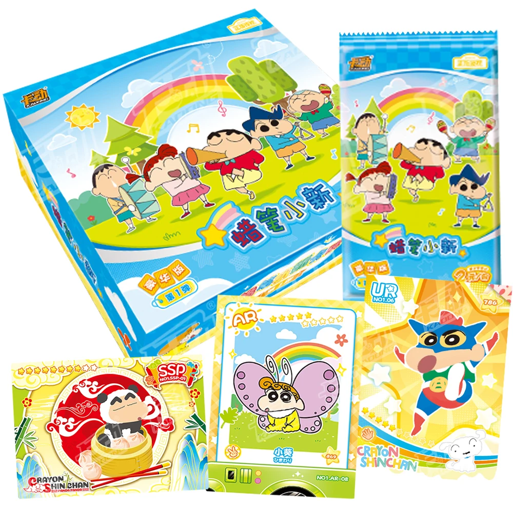 Official Crayon Shin-chan Collection Cards Japanese Family Comedy Anime Nohara Shinnosuke Cartoon Cute Energetic Hobby Card Gift