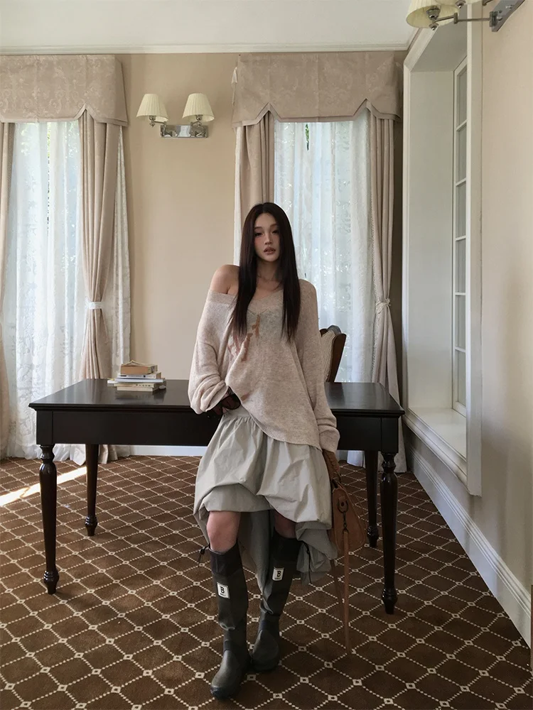 

HYTEMOLY 3D Puffy Skirt Asymmetrical Mid-Length A-Line Casual Wide Waist Design Ballroom Wear Nylon Fabric f Body Skirts