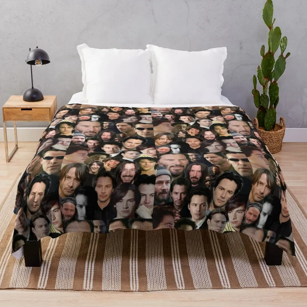 Keanu Reeves Icon Throw Blanket Luxury Designer Plush Beach Blankets