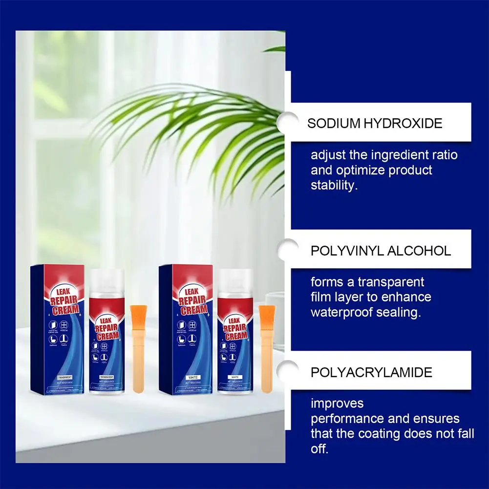 100g Leak-proof Repair Glue Powerful Waterproof Repairs Minor Leaks Pipes Water Tanks Gules Indoor Suitable For All Scenarios view 6
