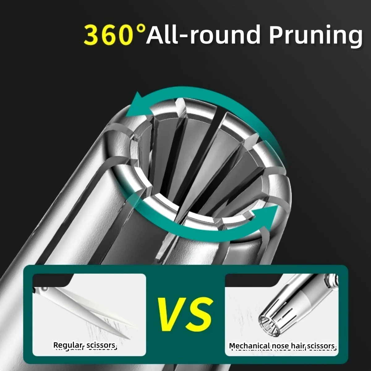 LISI Nose Hair Trimmer for Men Stainless Steel Manual Shaver Suitable for Nose Hair Razor Washable Portable Ear Hair Trimmer