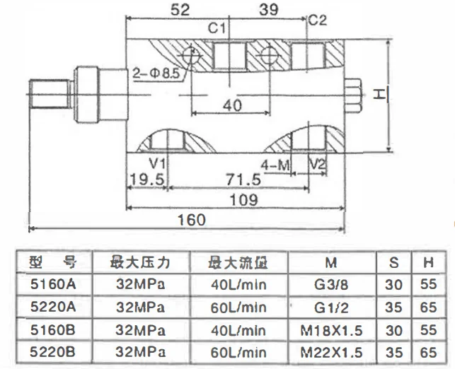 Hydraulic Bidirectional Balance Valve 25160 25220 25330 AF BF Engineering Crane Hydraulic Lock Cylinder Check Valve