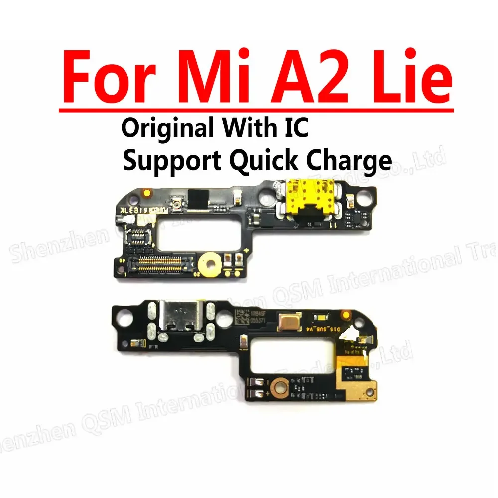 Original Charging Board For Xiaomi Mi A1 A2 lite A3 5X 6X CC9E PCB Dock Flex Connector USB Charge Port Board Spare Parts