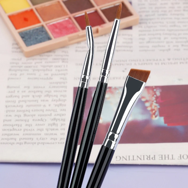 Fijne eyeliner make-up kwast vloeibare gel precisie dunne lange professionele eyeliner make-up tool