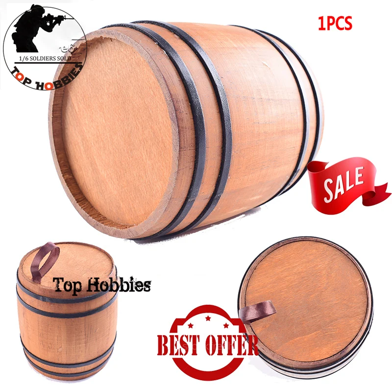 1/6 Scale WWII German Military Barrel Cask Wine Barrel Model Wooden Scene Accessories Fit 12 Inch Soldier Action Figure In Store