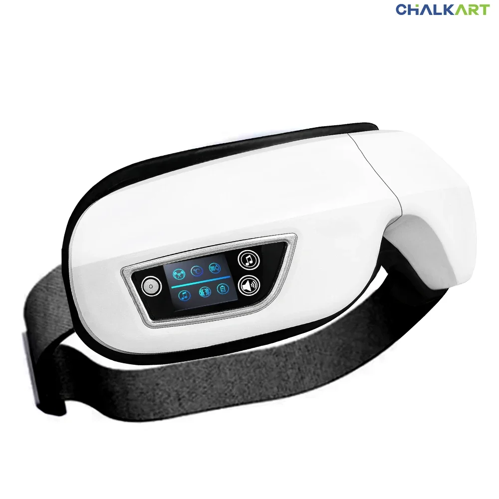 

Heated Eye Massager with Bluetooth Music Air Pressure Compression Vibration for Eye Strain Relief Dry Eye Therapy Sleep Aid Mask