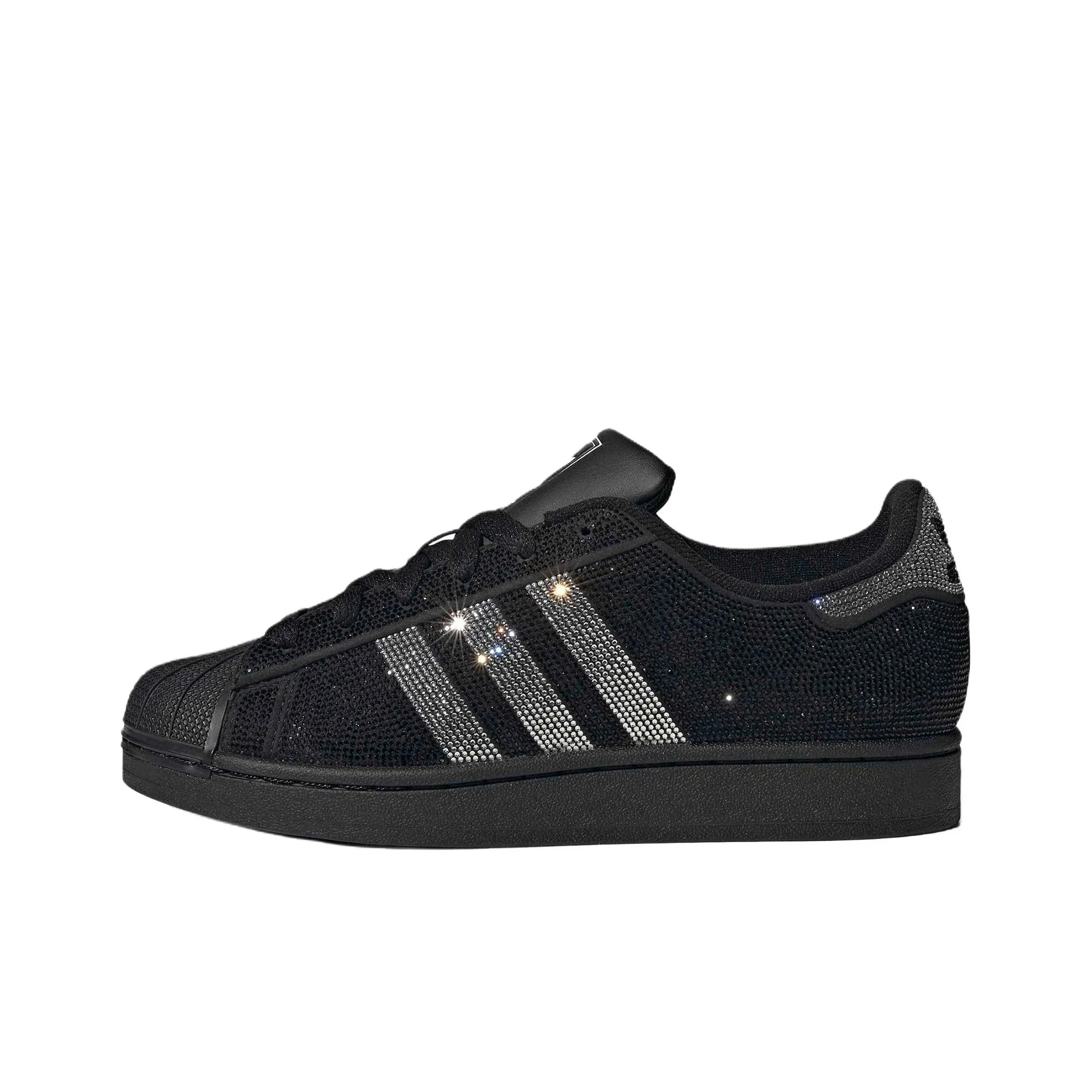 Adidas Originals Superstar 2 Zapatillas de skate de caña baja para mujer Negro Plata IH4200