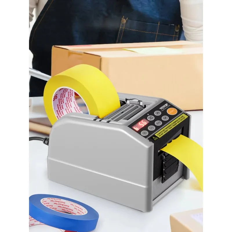 ZCUT-9 Advanced Electric Tape Cutting Machine 999mm Length 6-60mm Width Ribbon Dispenser for Office Use