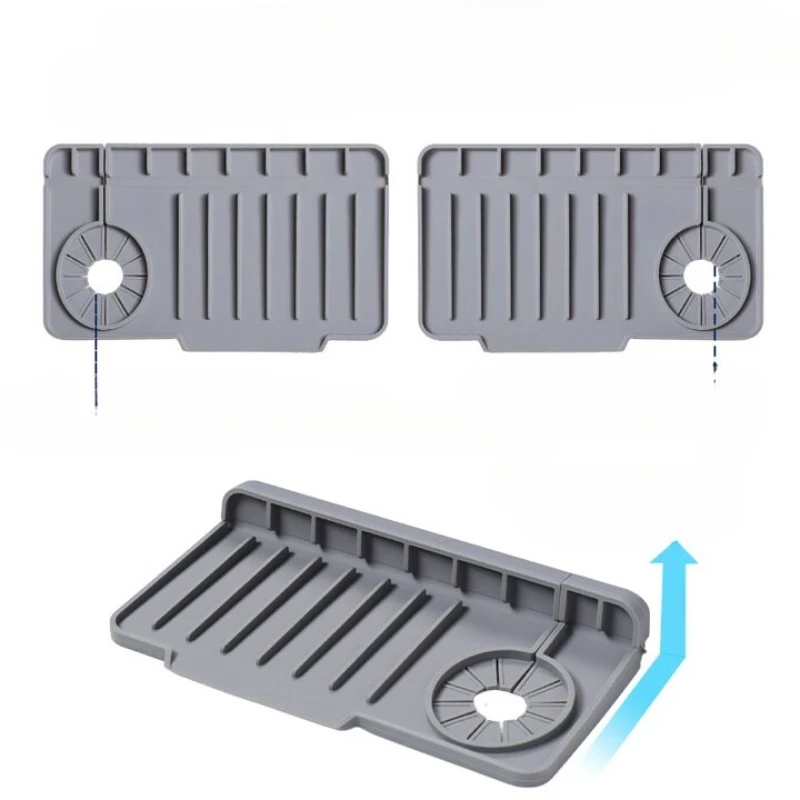 

Side faucet splash-proof drain pad, kitchen wash countertop, silicone non-slip diversion pads