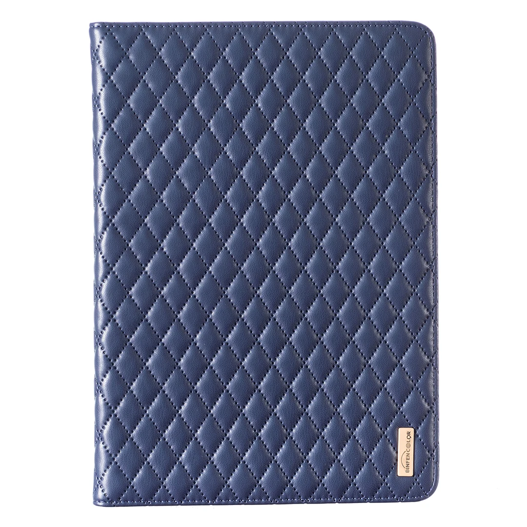 Elegant Diamond Grid Leather Tablet Case with card slot for iPad 9.7 10.2 Pro 10.5 11 inch Mini 654321 soft touch iPad cover