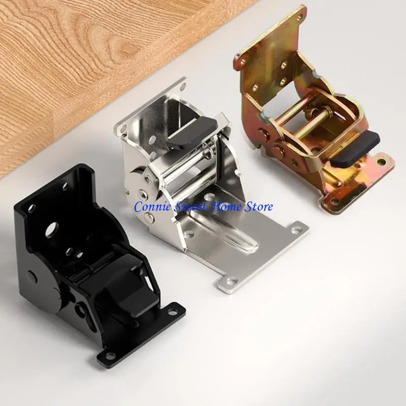 LXAF Upgrades Locking Folding Hinges 90 Degree Foldable Support Shelf Brackets for Table Bed Legs & Workbench Expansion