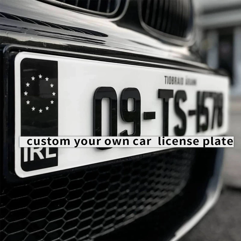 

Изготовленный на заказ 3D акриловый номерной знак автомобиля, индивидуальный дизайн для украшения, модификация дополнительного знака