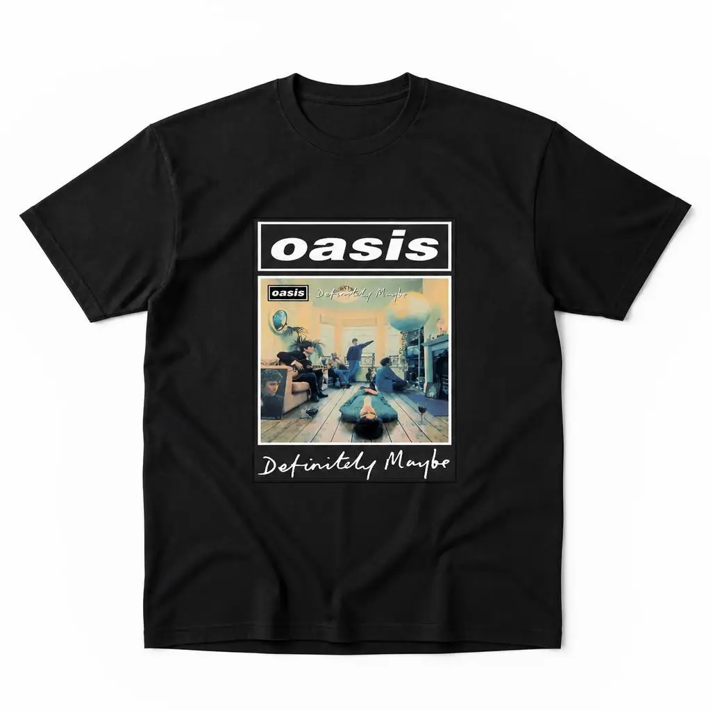 Pop-Band O-Oasis Herren-T-Shirt, 100 % Baumwolle, lustiges T-Shirt mit kurzen Ärmeln, Geschenk-T-Shirts. – Detail 1