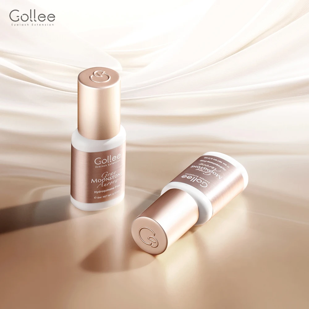 Gollee Professional Eyelash Extension Glue 10PCS 0.5s Fast Drying, Super Long Lasting Waterproof Low Irritation, All Weather Use