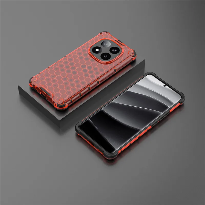 For Xiaomi Redmi Note 14 Pro Plus Case Redmi Note 14 Pro Plus Cover Honeycomb Bumper Protective Phone Cases Redmi Note 14 Funda
