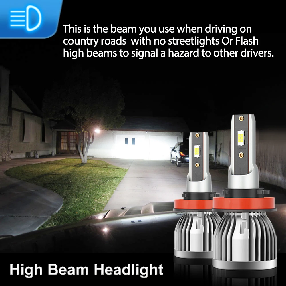 110W H9 Led 26000LM Headlight LED Bulb Turbo Lamp for Car 6000K For Ford Expedition 2015 2016 2017 2018