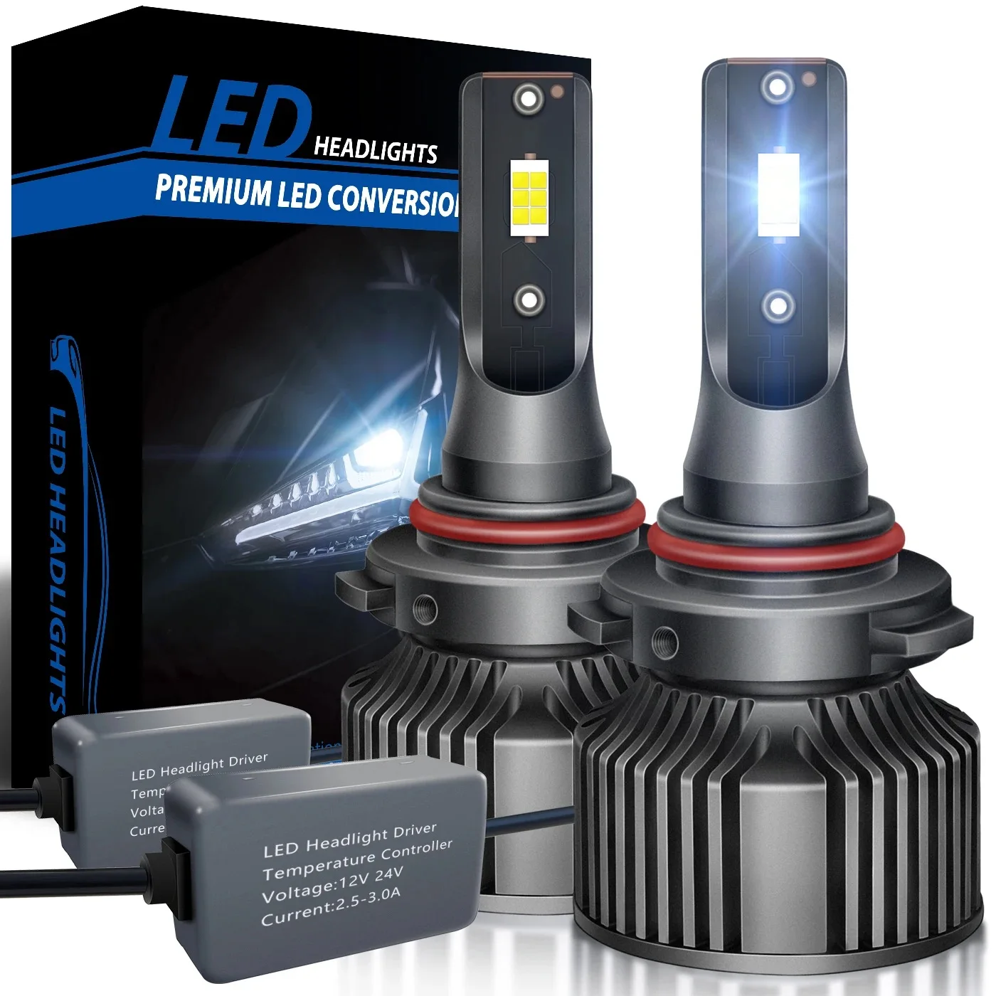 2PCS H7 Led Headlig…