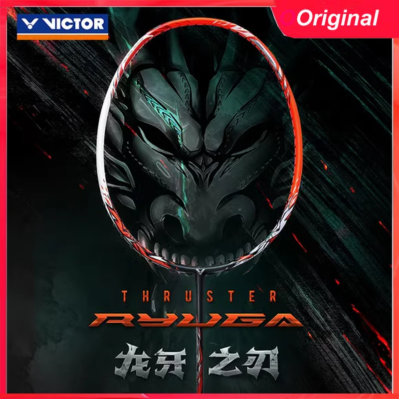 VICTOR original 4u TK-RYUGA Lee Zijia full Carbon Offensive type professional Badminton Racet