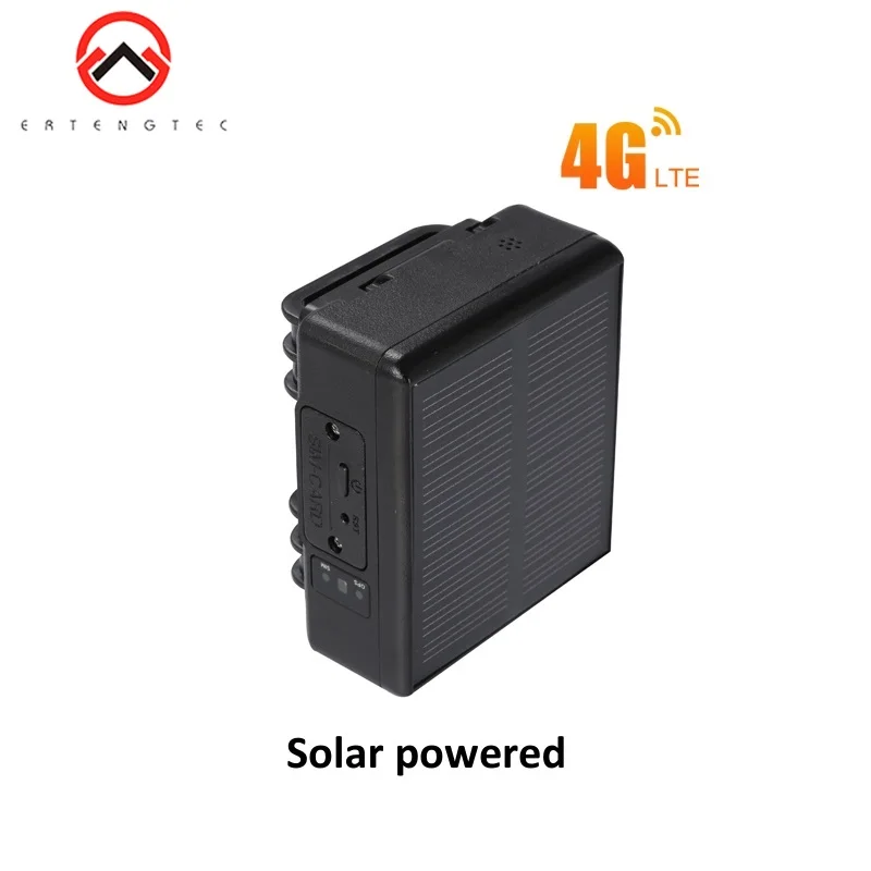 4G Solar GPS Tracker Waterproof IP67 Multiple Alarms SOS Locator V24 For Sheep Cow Cattle Long Standby Time Lifetime Free App