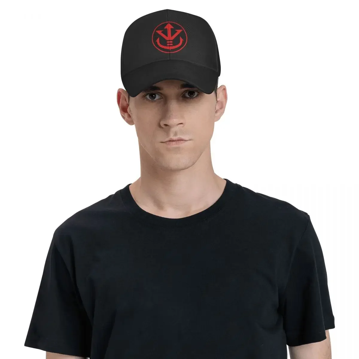 Gorra de béisbol personalizada con símbolo de la familia real Saiyan para hombres y mujeres, sombrero de camionero transpirable, ropa de calle