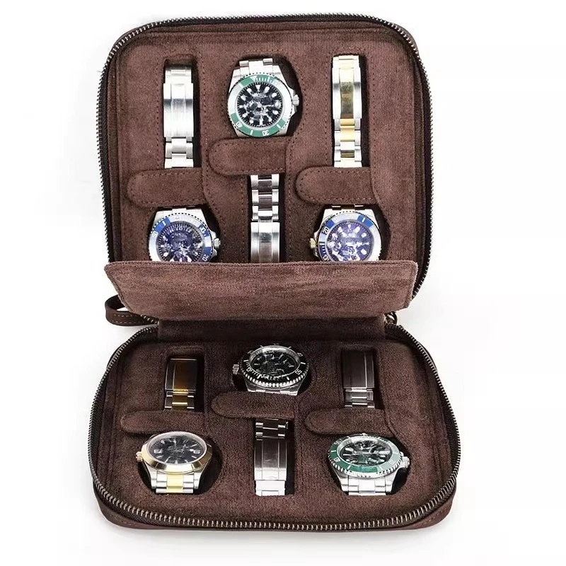 

High end one layer cowhide watch storage box, convenient watch box, genuine leather collection box, multiple watch boxes