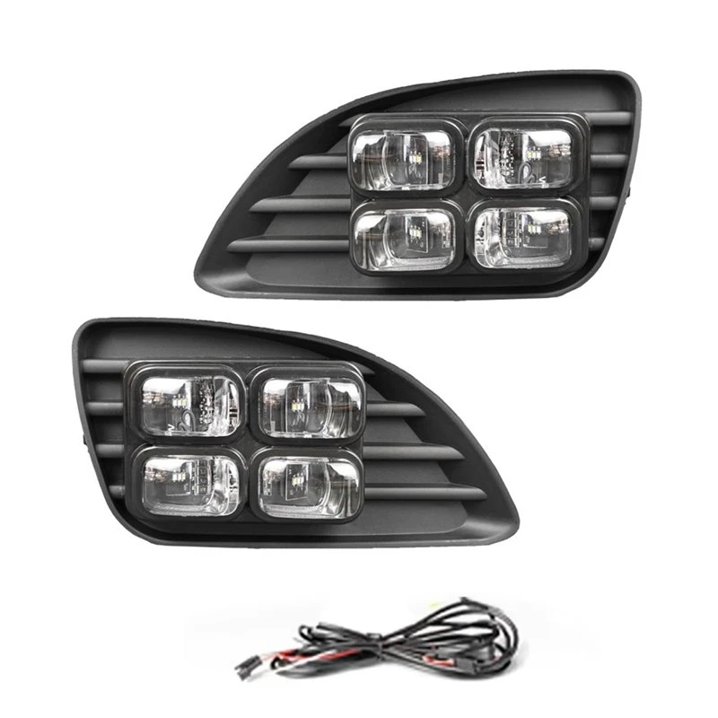ABTD-LED Daytime Running Light Turn Signal Light Front Fog Light For Toyota Camry 2010 2011 Front Bumper Accessories