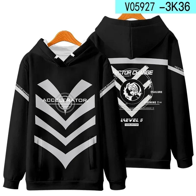 Anime Toaru Majutsu No Index Accelerator Cosplay Costumes Toaru Kagaku No Railgun Misaka Mikoto Unisex 3D Hoodies Sweatshirts