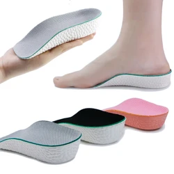 Height Increase Insoles for Men Women Shoes Flat Feet Arch Support Orthopedic Insoles Sneakers Heel Lift Memory Foam Shoe Pads