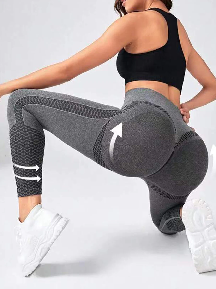 High Waist Yoga Leggings for Women with Stretchy Fabric and Hip-Lifting Design Perfect for Exercise Running and Sports