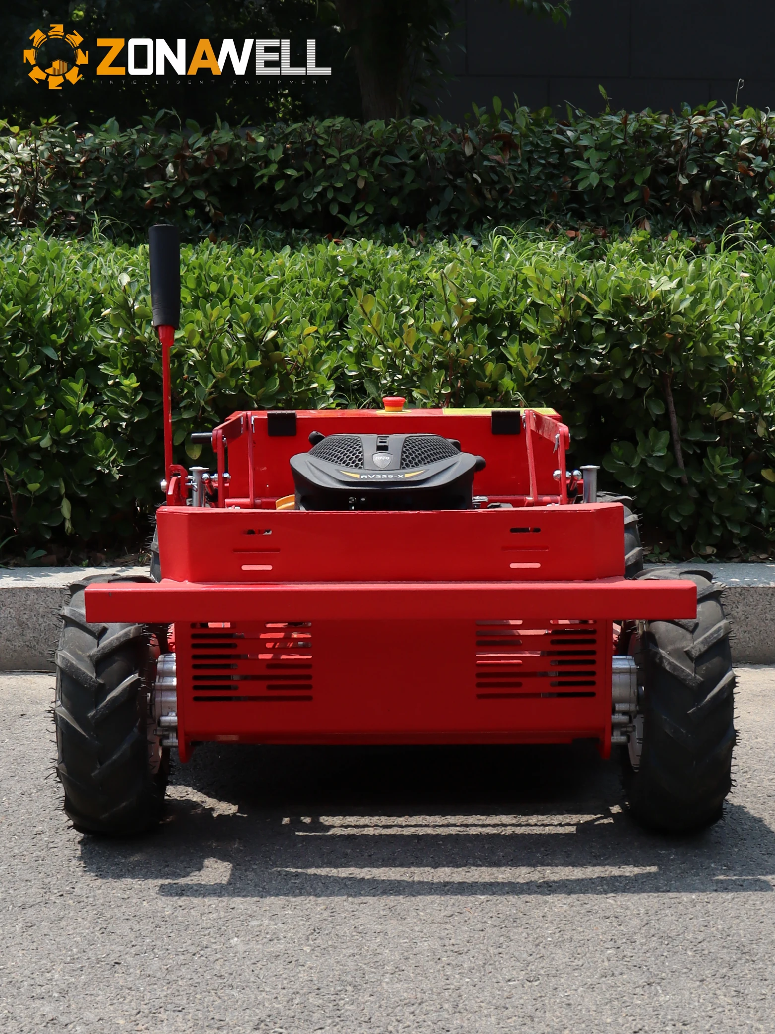 ZNW-600 Auto-Cruise RC Mower: Precise Route Planning, 30° Hill Tackle, USB Charging, Durable Steel Deck, for Both Residential an