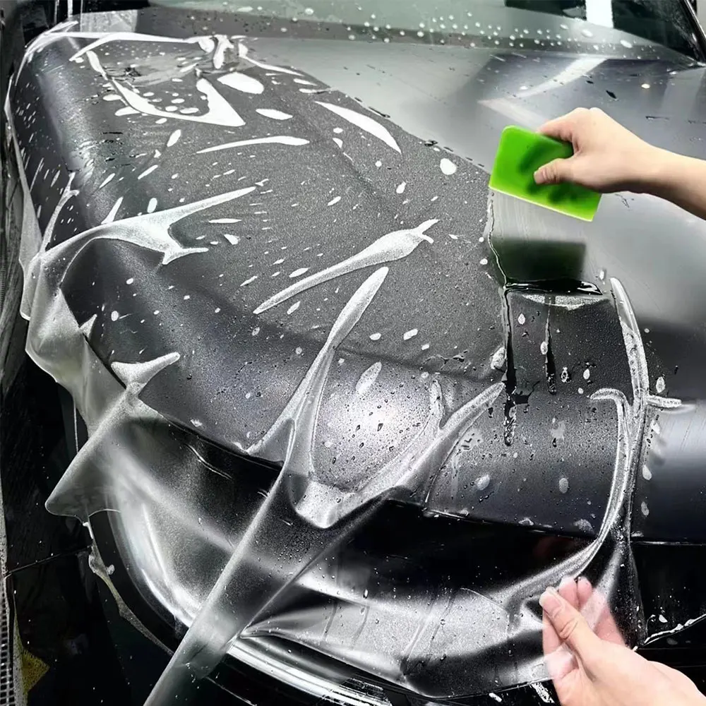 Matte transparente Vinyl-Autoverpackung, Schutzfolie, TPH, TPU, PPF, Karosserie-Styling, selbstheilende Aufkleber, kratzfest, vergilbungsfrei – Detail 12