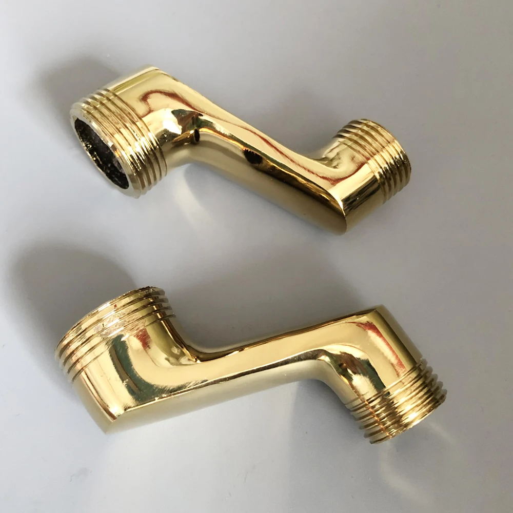 Accessorio per il bagno In Ottone Dorato Artiglio Del Piede Della Parete Montato Vasca da bagno Doccia a Pioggia Rubinetto Adattatore Regolabile