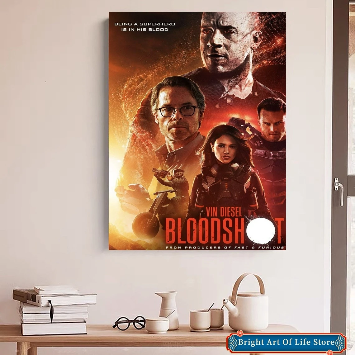 

Bloodshot (2020) Movie Poster Art Cover Star Photo Print Apartment Home Decor Wall Painting (No Frame)