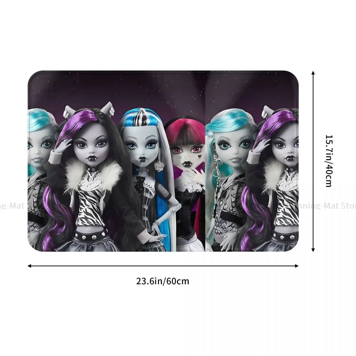 Monster High Draculaura Doll Bedroom Mat REEL DRAMA Doormat Living Room Carpet Balcony Rug Home Decoration