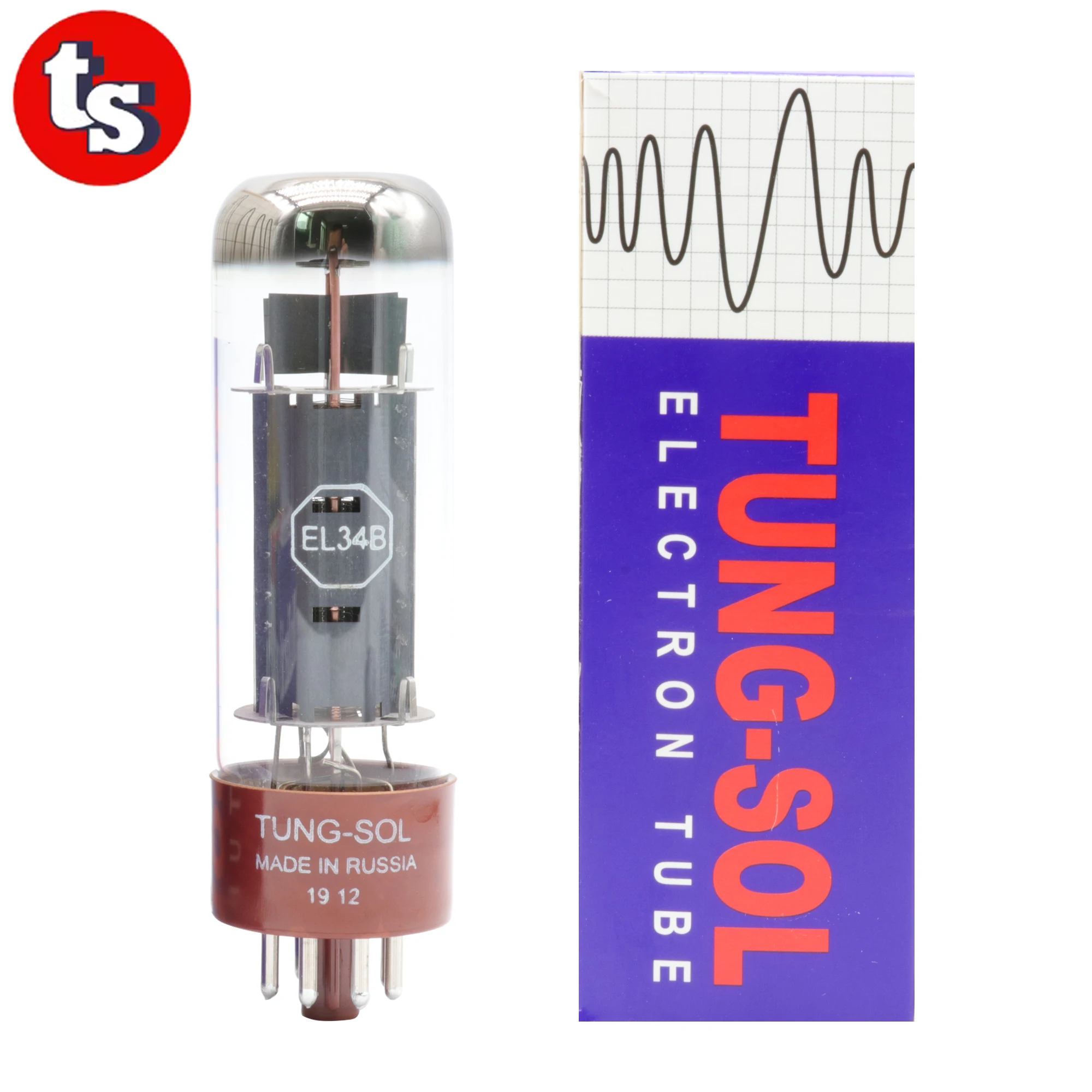 TUNG-SOL EL34 EL34B Tubo a Vuoto Valvola Audio HIFI Sostituire 6CA7 6P3P 6L6 Amplificatore Vintage Chitarra FAI DA TE Abbinato Testato