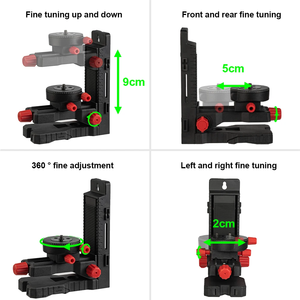 FIRECORE 360° L-Magnetic Adjustable Bracket For Laser Level For Ceiling Grid Applications (FLM80A)
