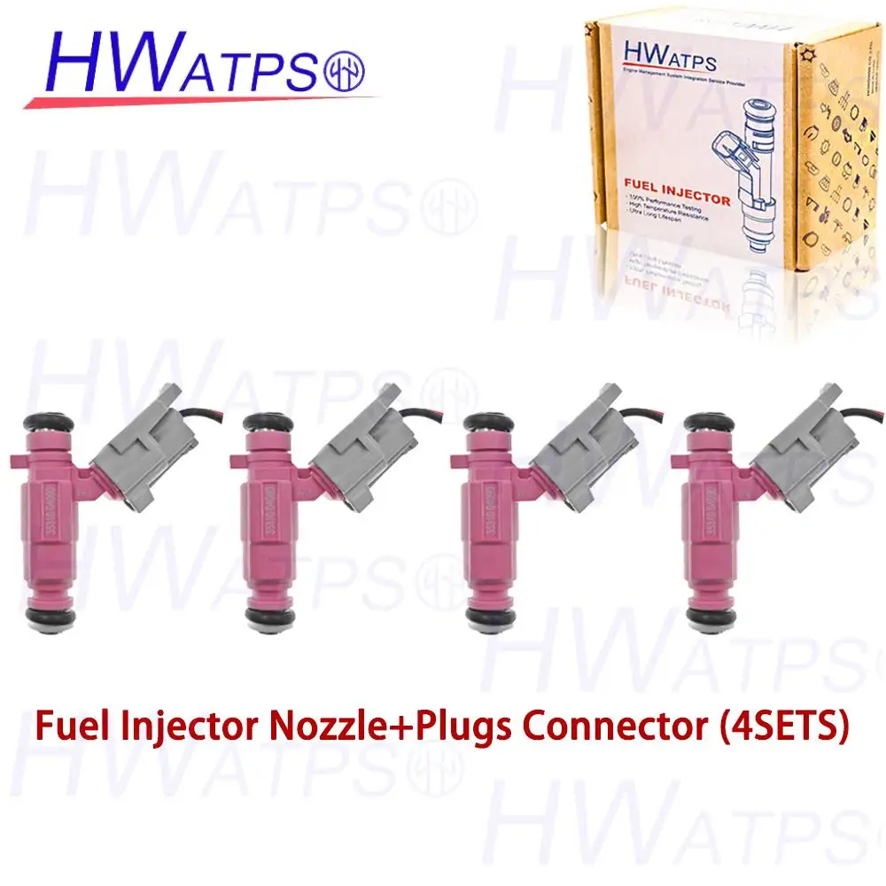 HWATPS 4 Pcs For Hyundai Flex 1.0L Hb20 Picanto 1.0L 35310-04090 Fuel Injector Oil Spray Nozzle Jet Wire 35310 04090 3531004090