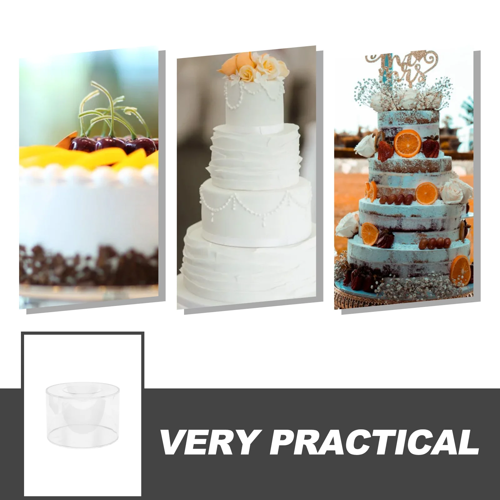 

Transparent Round Cake Stand Acrylic Dessert Display Rack Storage Holder For Wedding Party Tea Buffet Festival Pastry Kitchen