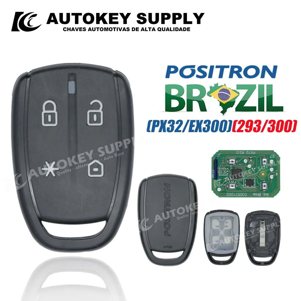 

Autokeysupply AKBPCP188AT (PX72) Alarm System, Remote Key - Double Program (293/300) For Brazil Positron
