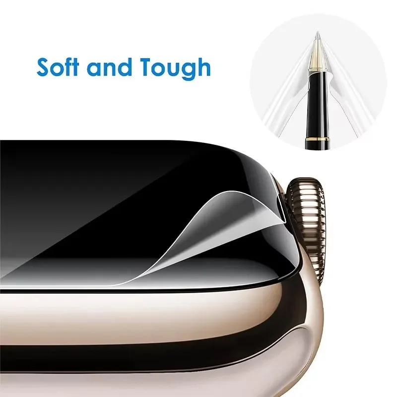 فيلم هيدروجيل للساعة ، واقي شاشة ألترا ، 2 ، 1 ، 49 ، 40 أبل ، 44 ، 42 ، 46 ، 41 ، 45 ، 45 ، 10 ، 7 ، 8 ، 9 ، se ، 5 ، 4