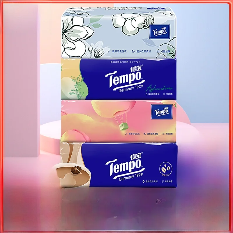 Thickened Four Layers Tempo Draw Tissue 90 Sheets Four Fragrances Home Use Towels Affordable Package M Code Napkins