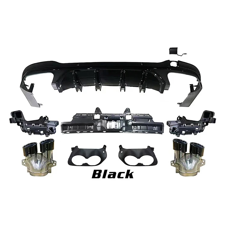 

GLC43 Style Car Bumper Accessories Rear Diffuser for BENZ X253 AMGs 2019+