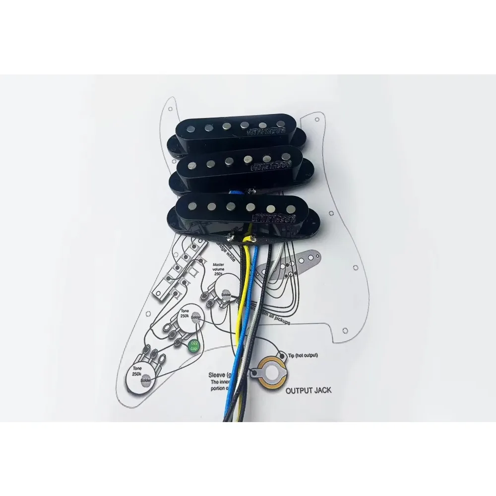 

Shop Bo-Hong Store-Wilkinson WVS 60's Alnico5 SSS Single Coil Guitar Pickups Set with Copper Shaft Wiring Kit Suitable -Hot Sale