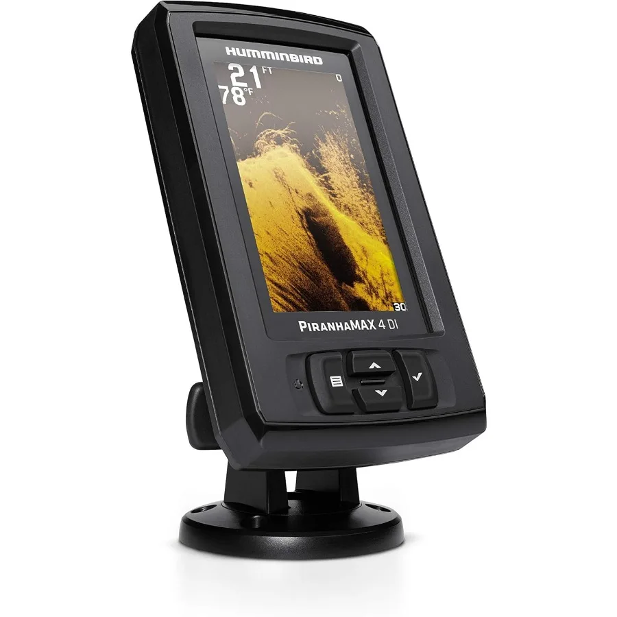 Humminbird PiranhaMAX 4 Fish Finder مع تقنية التصوير السفلي لتعزيز العمق والهيكل في المياه العذبة وS #6