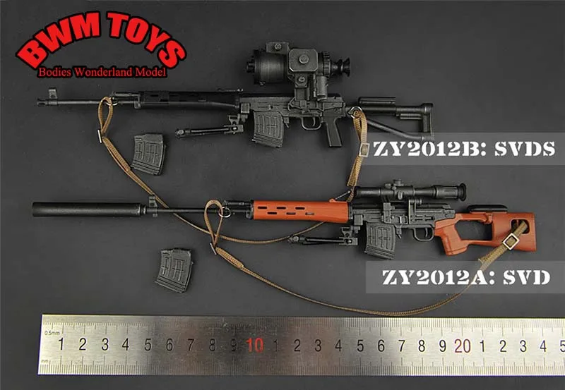 16 rodzajów 1/6 w skali plastikowy zestaw wojskowy Mini 98K karabin SVD SVDS USMC mr 200 MK13 broń snajperska pasuje do 12 ''figurka
