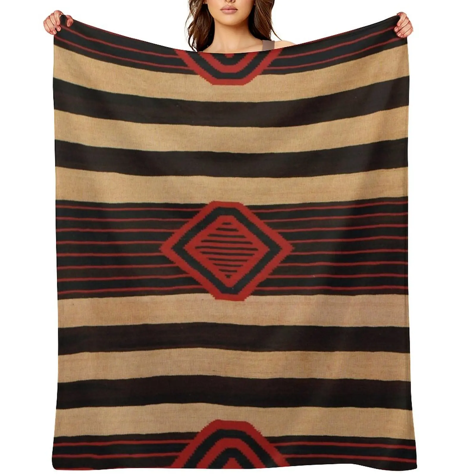 

Navajo Textile / Native American Weaving pattern 13 Throw Blanket Nap Plaid Luxury Thicken Blankets For Baby Blankets