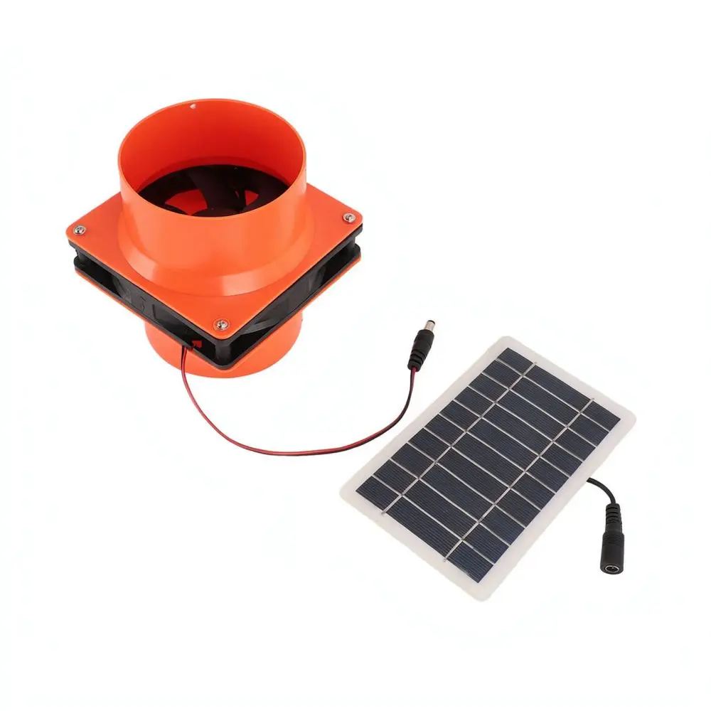 Solar Panel Exhaust Blower For RV Yacht Attic Kitchen Cabin Ventilation Fan Monocrystalline Airflow Cooling Equipment
