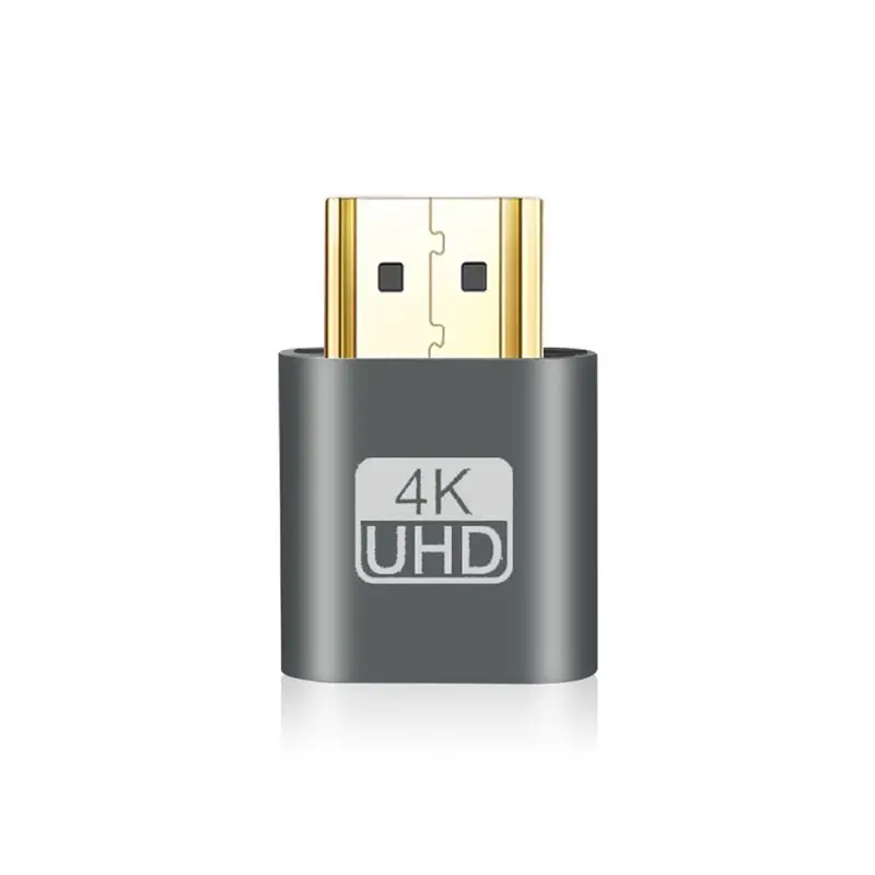 A89X 10Pcs HDMI-Compatible Virtual Display Adapter 4K EDID Dummy Plug Headless Ghost Display Emulator Video Card Lock Plate